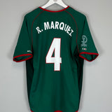 Shop 2002/03 MEXICO R.MARQUEZ #4 HOME SHIRT (M) ATLETICA, classic football shirts, vintage football shirts & retro soccer jerseys at Cult Kits