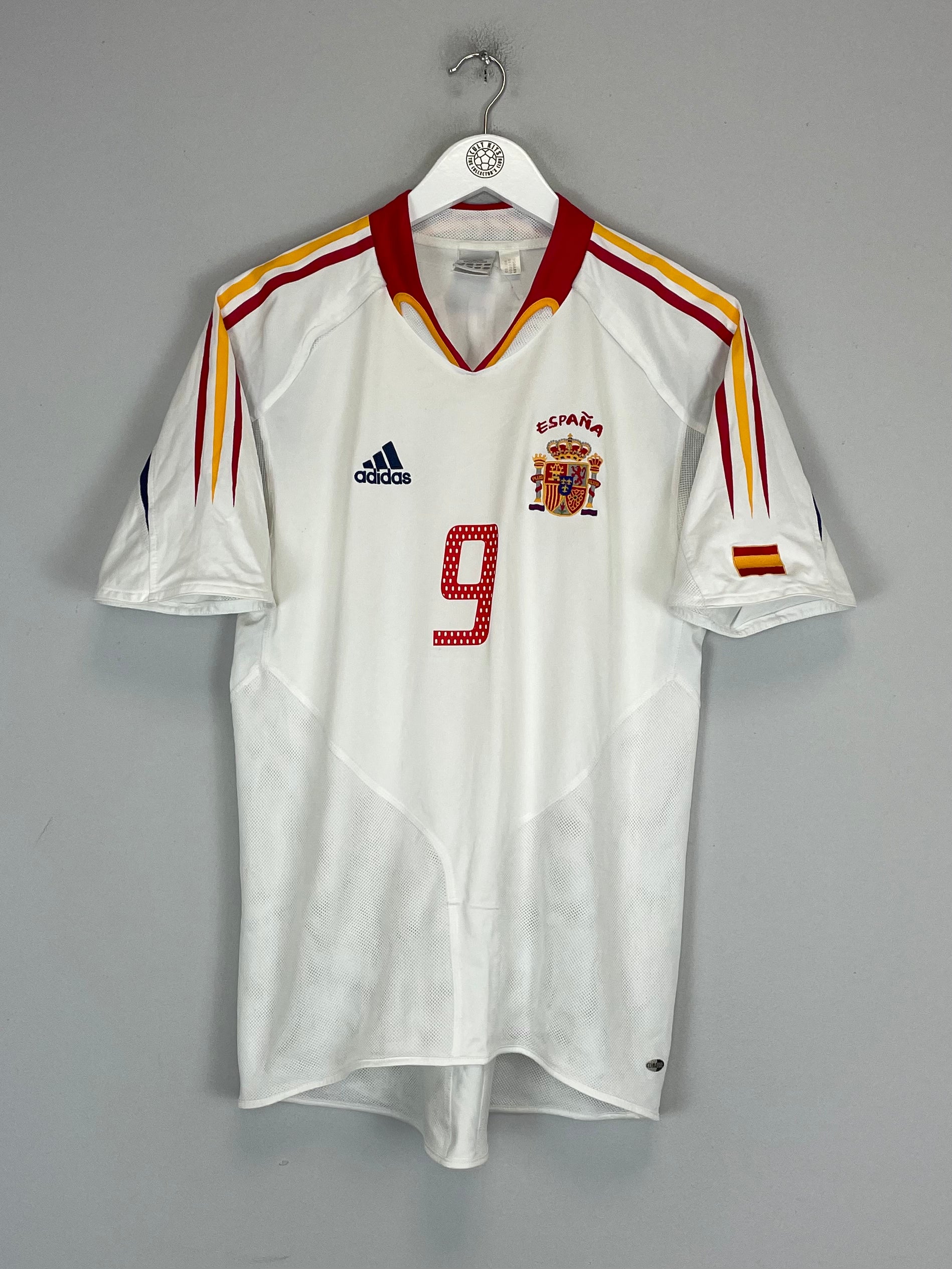 Shop 2004/06 SPAIN TORRES #9 AWAY SHIRT (S) ADIDAS, classic football shirts, vintage football shirts & retro soccer jerseys at Cult Kits