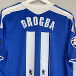 Shop 2011/12 CHELSEA DROGBA #11 C/L HOME SHIRT (M) ADIDAS, classic football shirts, vintage football shirts & retro soccer jerseys at Cult Kits