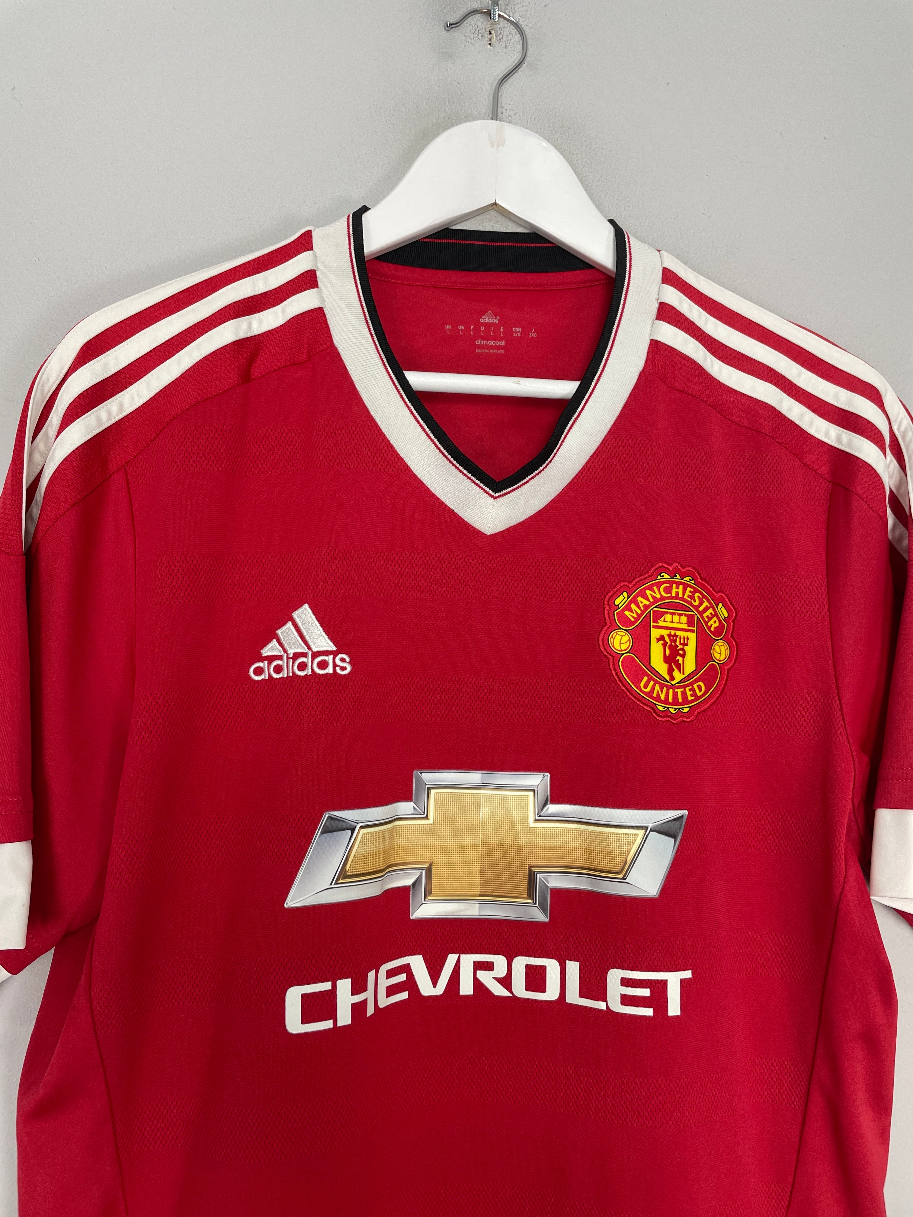 Shop 2015/16 MANCHESTER UNITED ROONEY #10 HOME SHIRT (L) ADIDAS, classic football shirts, vintage football shirts & retro soccer jerseys at Cult Kits