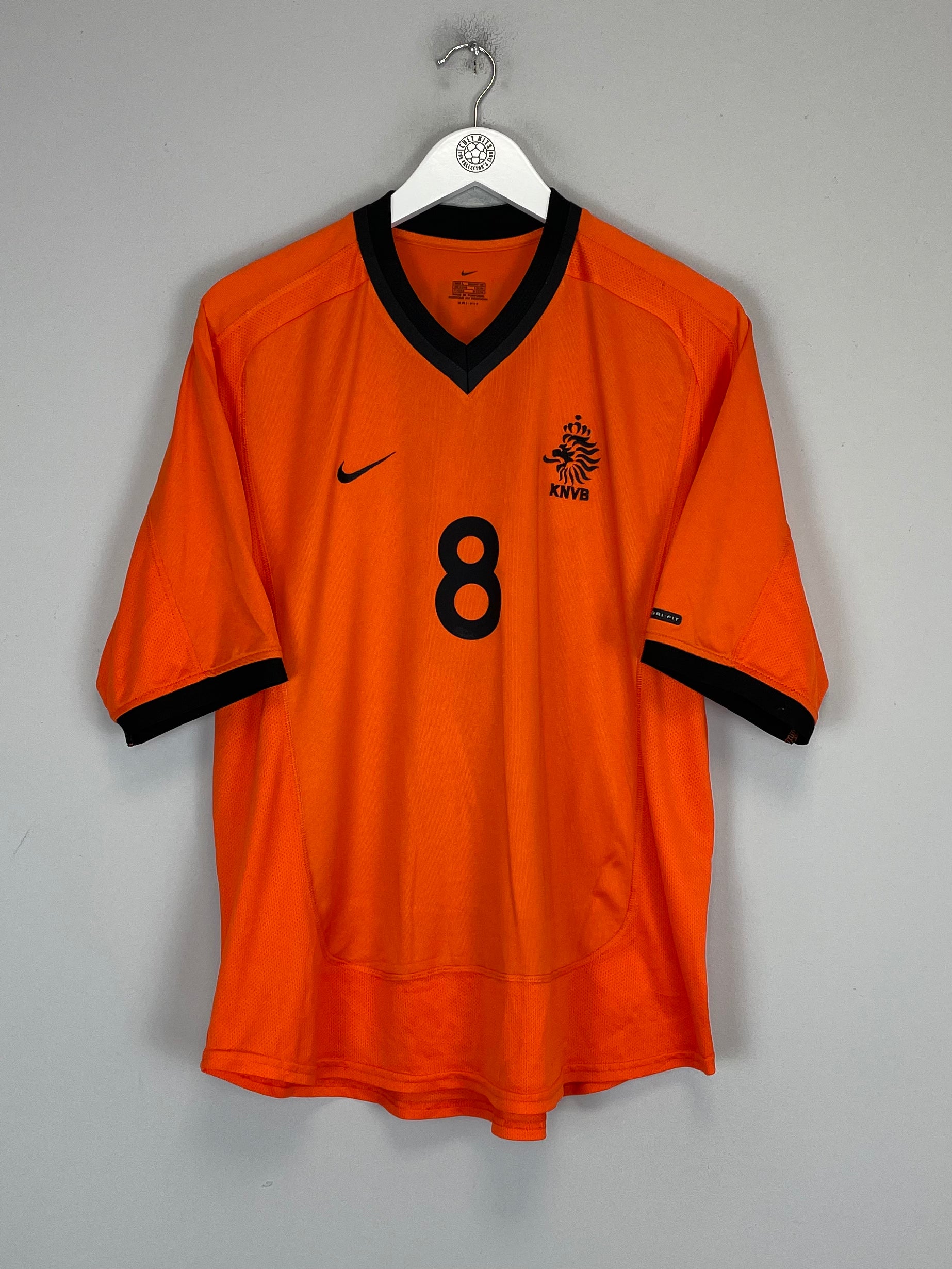 Shop 2000/02 NETHERLANDS DAVIDS #8 HOME SHIRT (L) NIKE, classic football shirts, vintage football shirts & retro soccer jerseys at Cult Kits