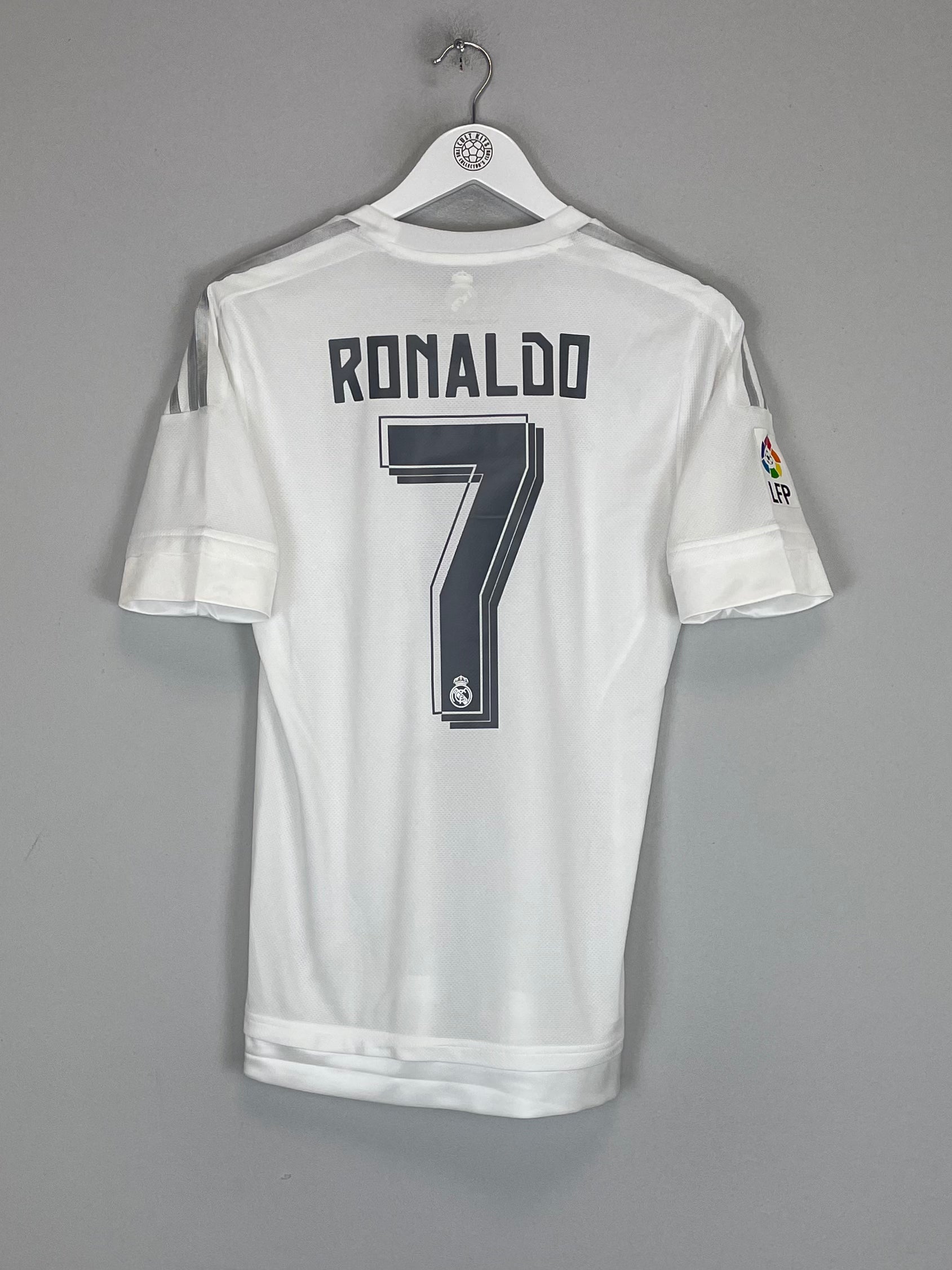 Shop 2015/16 REAL MADRID RONALDO #7 *PLAYER ISSUE* HOME SHIRT (S) ADIDAS, classic football shirts, vintage football shirts & retro soccer jerseys at Cult Kits