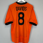 Shop 2000/02 NETHERLANDS DAVIDS #8 HOME SHIRT (L) NIKE, classic football shirts, vintage football shirts & retro soccer jerseys at Cult Kits