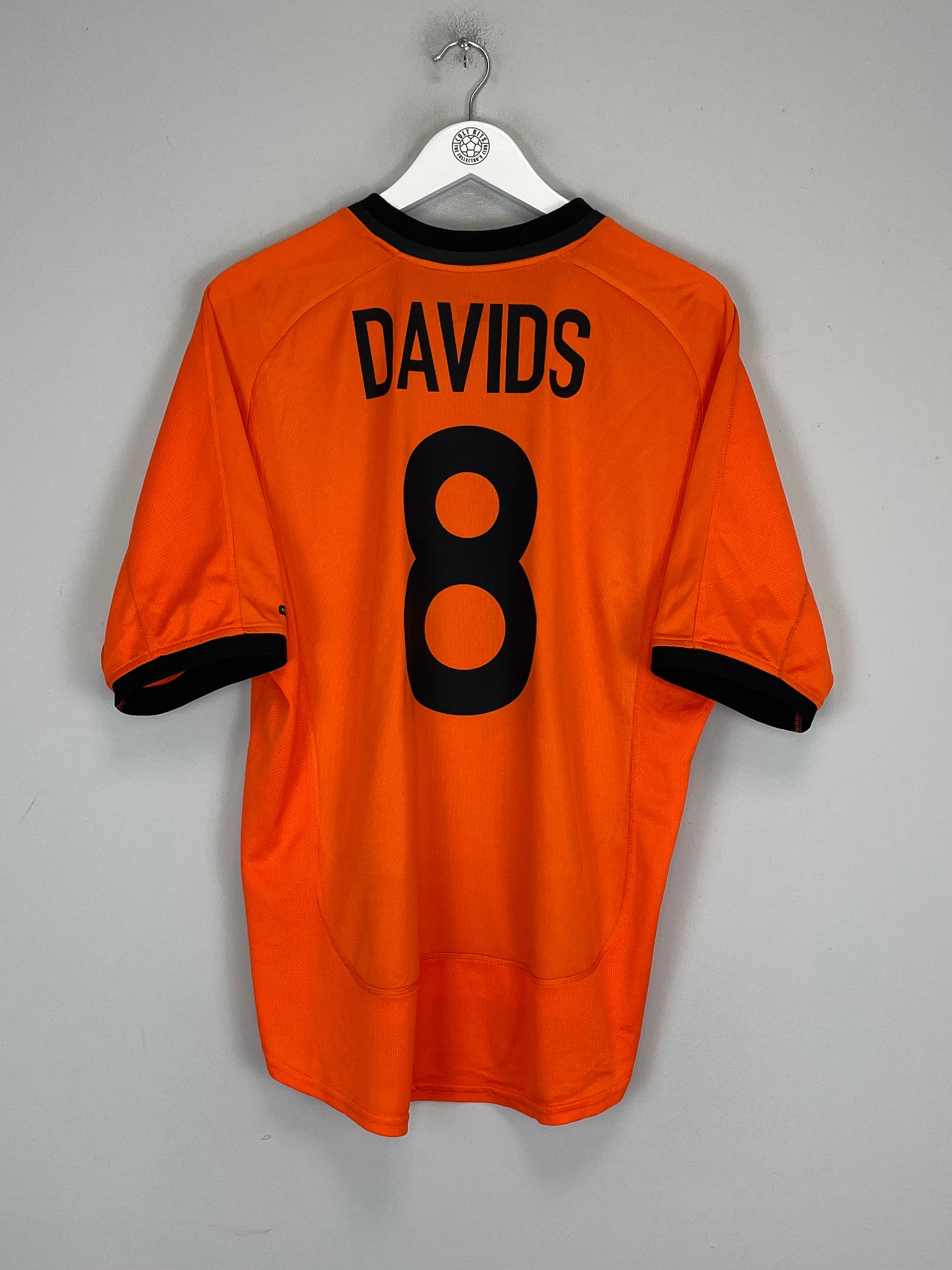 Shop 2000/02 NETHERLANDS DAVIDS #8 HOME SHIRT (L) NIKE, classic football shirts, vintage football shirts & retro soccer jerseys at Cult Kits