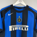 Shop 2005/06 INTER MILAN DAVIDS #8 HOME SHIRT (XL.KIDS) NIKE, classic football shirts, vintage football shirts & retro soccer jerseys at Cult Kits