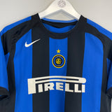 Shop 2005/06 INTER MILAN DAVIDS #8 HOME SHIRT (XL.KIDS) NIKE, classic football shirts, vintage football shirts & retro soccer jerseys at Cult Kits