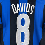 Shop 2005/06 INTER MILAN DAVIDS #8 HOME SHIRT (XL.KIDS) NIKE, classic football shirts, vintage football shirts & retro soccer jerseys at Cult Kits