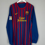 Shop 2011/12 BARCELONA MESSI #10 L/S HOME SHIRT (XL) NIKE, classic football shirts, vintage football shirts & retro soccer jerseys at Cult Kits