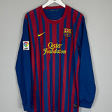 Shop 2011/12 BARCELONA MESSI #10 L/S HOME SHIRT (XL) NIKE, classic football shirts, vintage football shirts & retro soccer jerseys at Cult Kits
