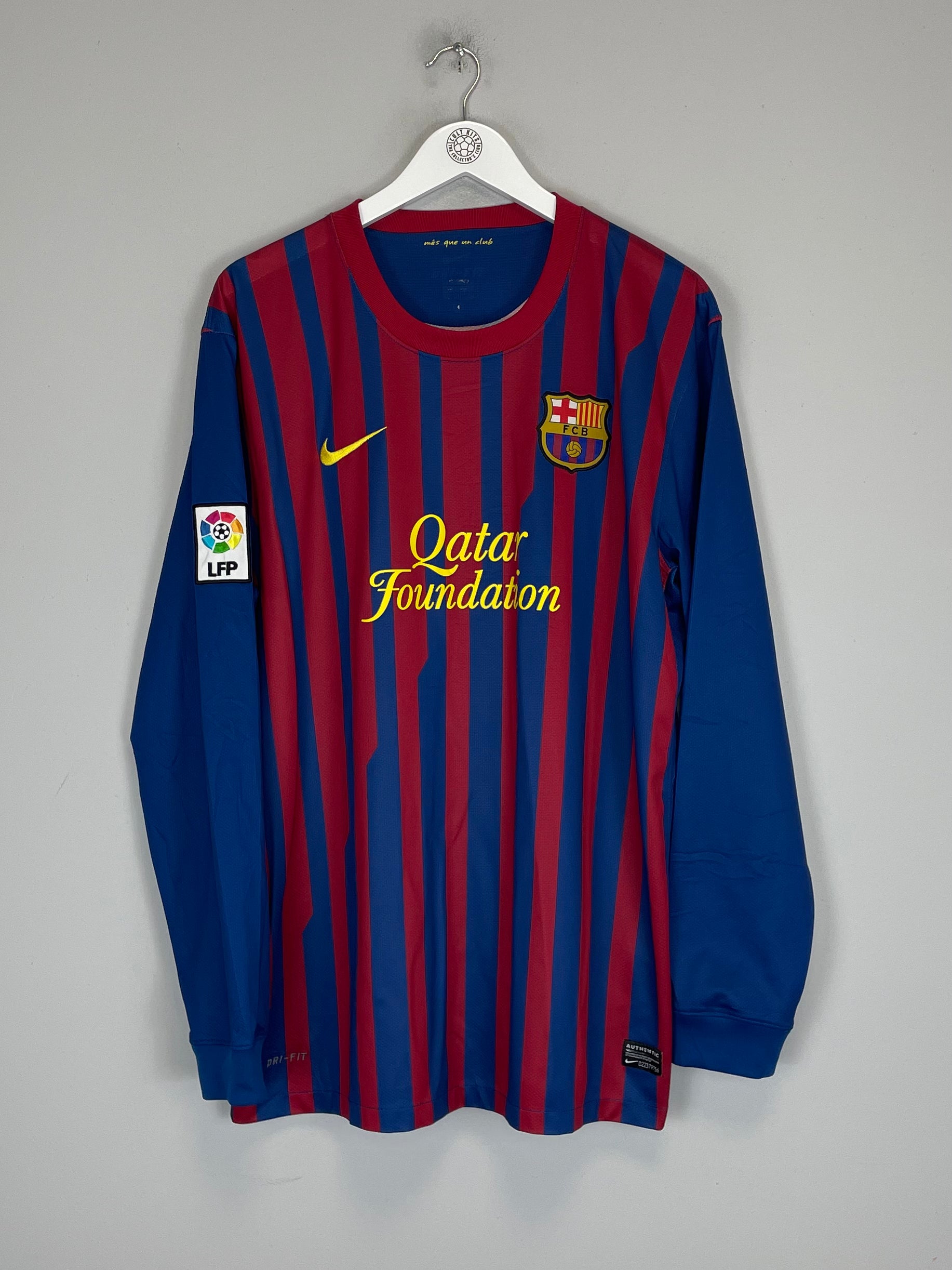 Shop 2011/12 BARCELONA MESSI #10 L/S HOME SHIRT (XL) NIKE, classic football shirts, vintage football shirts & retro soccer jerseys at Cult Kits
