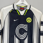 Shop 1996/97 DORTMUND L/S EUROPEAN AWAY SHIRT (XL.KIDS) NIKE, classic football shirts, vintage football shirts & retro soccer jerseys at Cult Kits