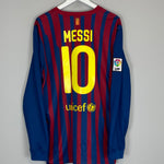 Shop 2011/12 BARCELONA MESSI #10 L/S HOME SHIRT (XL) NIKE, classic football shirts, vintage football shirts & retro soccer jerseys at Cult Kits