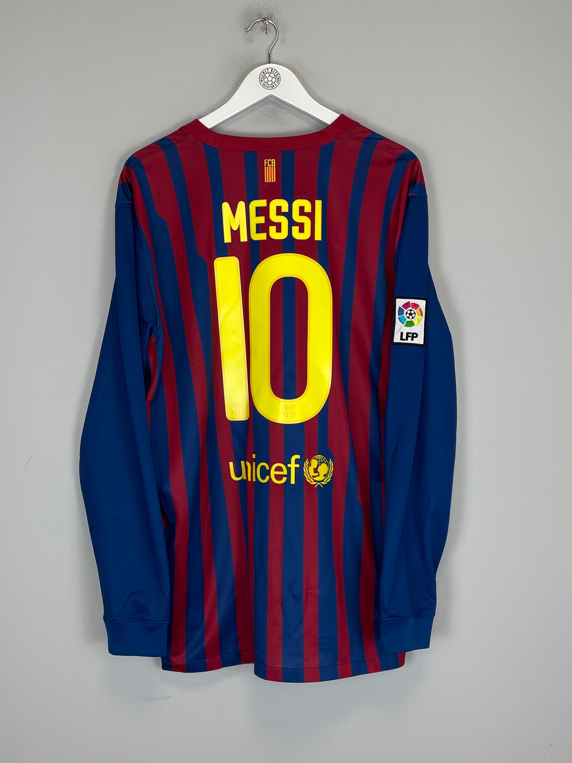 Shop 2011/12 BARCELONA MESSI #10 L/S HOME SHIRT (XL) NIKE, classic football shirts, vintage football shirts & retro soccer jerseys at Cult Kits