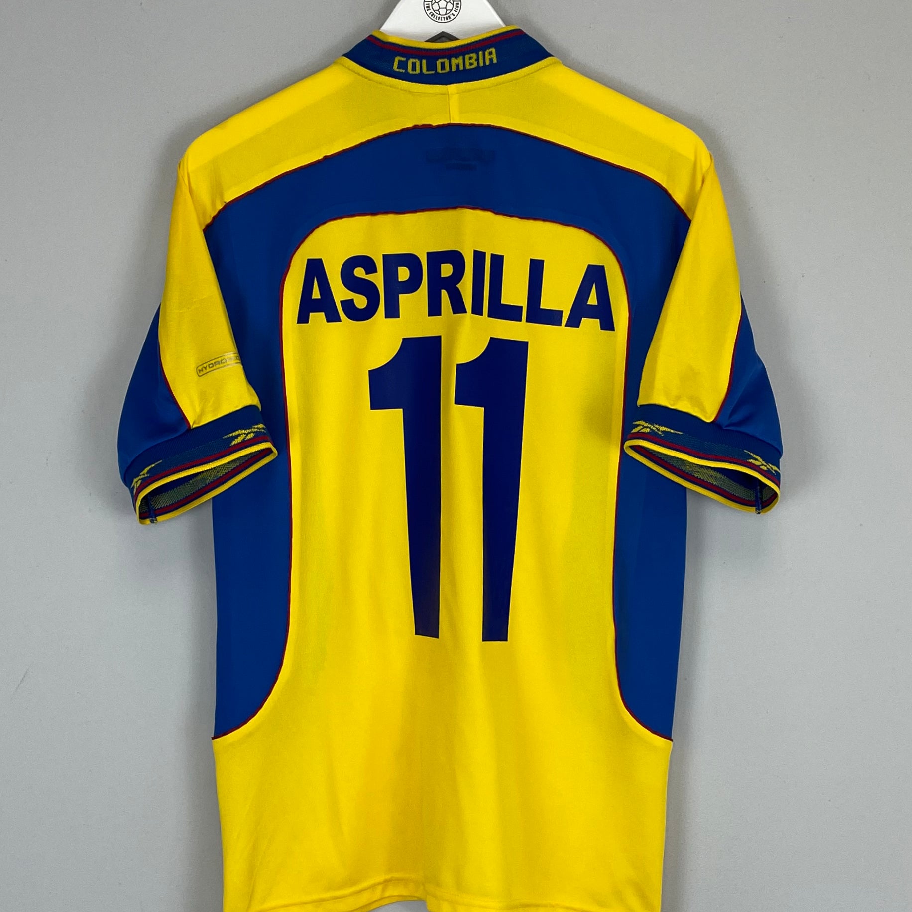 Shop 2001/03 COLOMBIA ASPRILLA #11 HOME SHIRT (S) REEBOK, classic football shirts, vintage football shirts & retro soccer jerseys at Cult Kits