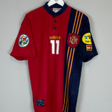1996 SPAIN ALFONSO #11 HOME SHIRT (L) ADIDAS
