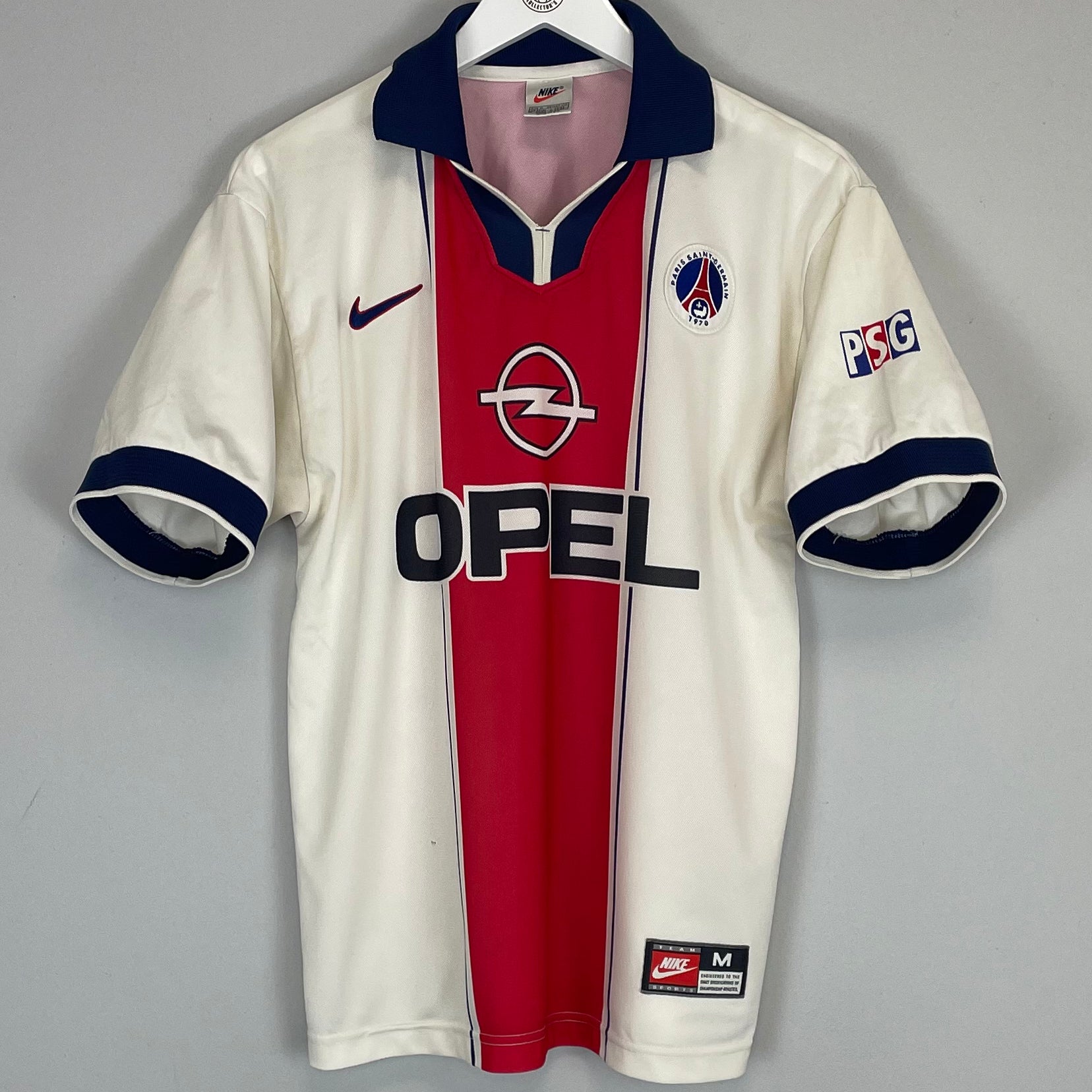 Shop 1997/98 PSG AWAY SHIRT (M) NIKE, classic football shirts, vintage football shirts & retro soccer jerseys at Cult Kits