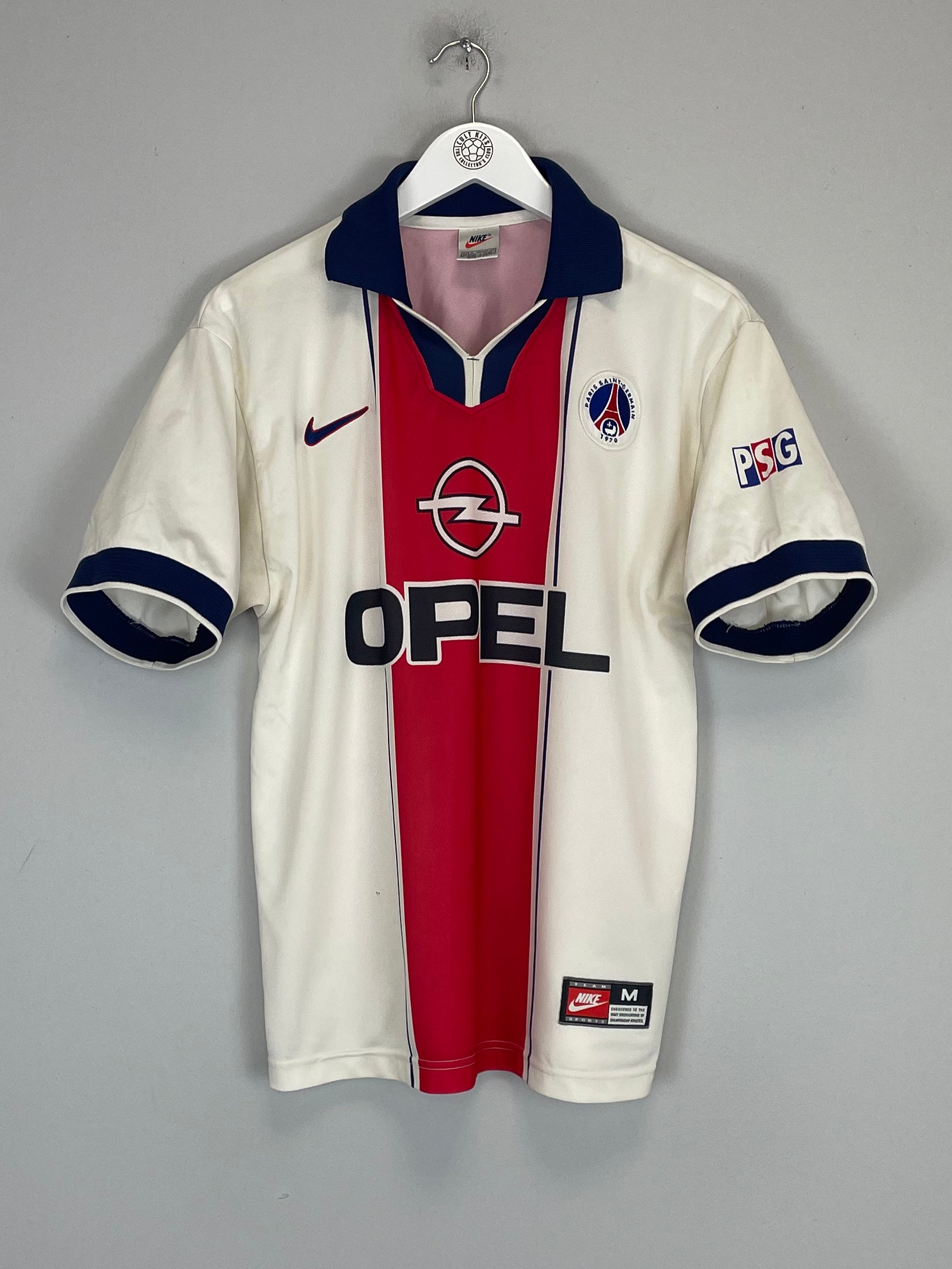 Shop 1997/98 PSG AWAY SHIRT (M) NIKE, classic football shirts, vintage football shirts & retro soccer jerseys at Cult Kits