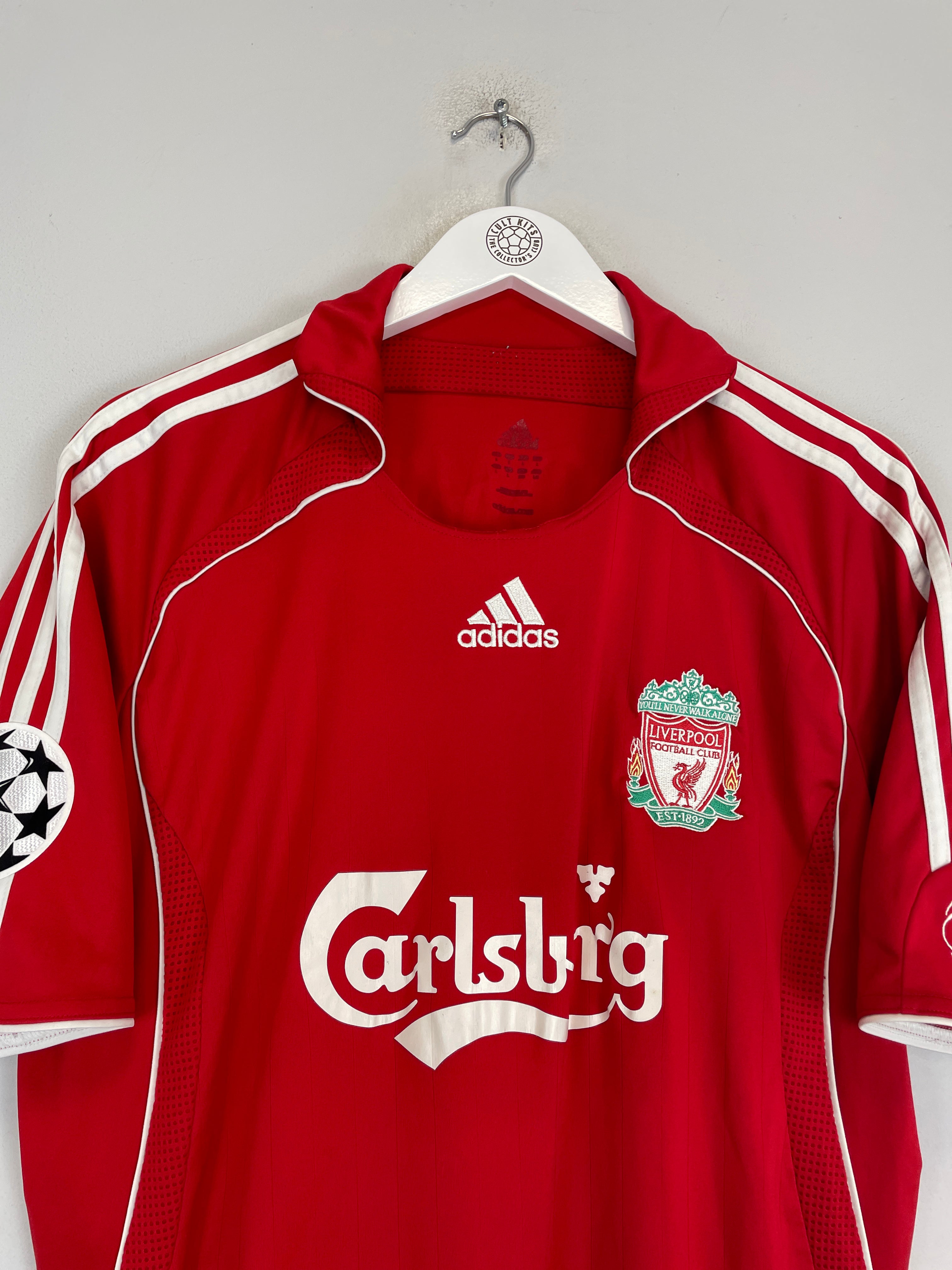 Shop 2006/08 LIVERPOOL ALONSO #14 C/L HOME SHIRT (L) ADIDAS, classic football shirts, vintage football shirts & retro soccer jerseys at Cult Kits