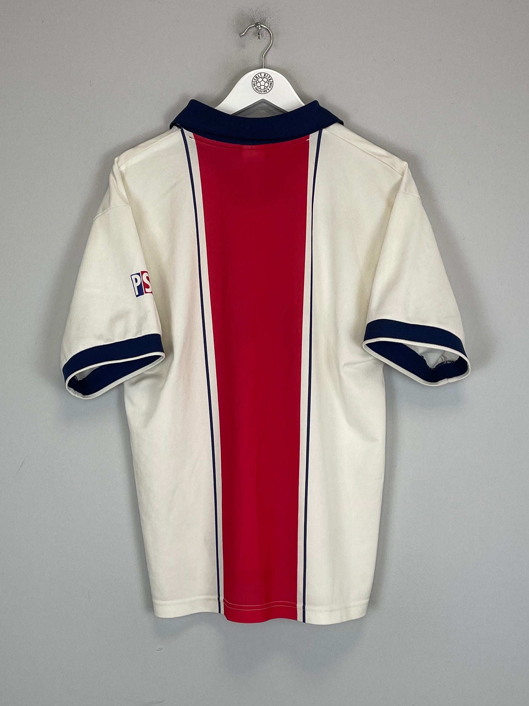 Shop 1997/98 PSG AWAY SHIRT (L) NIKE, classic football shirts, vintage football shirts & retro soccer jerseys at Cult Kits