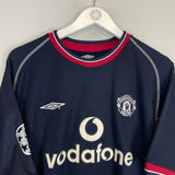 Shop 2000/01 MANCHESTER UNITED BECKHAM #7 C/L THIRD SHIRT (XL) UMBRO, classic football shirts, vintage football shirts & retro soccer jerseys at Cult Kits