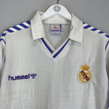 1989/90 REAL MADRID L/S HOME SHIRT (XL) HUMMEL