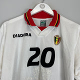 1996/98 BELGIUM #20 *MATCH ISSUE* AWAY SHIRT (L) DIADORA