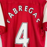 2010/11 ARSENAL FABREGAS #4 AUTHENTIC HOME SHIRT (L) NIKE