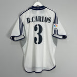 2000/01 REAL MADRID R.CARLOS #3 HOME SHIRT (L) ADIDAS