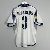2000/01 REAL MADRID R.CARLOS #3 HOME SHIRT (L) ADIDAS