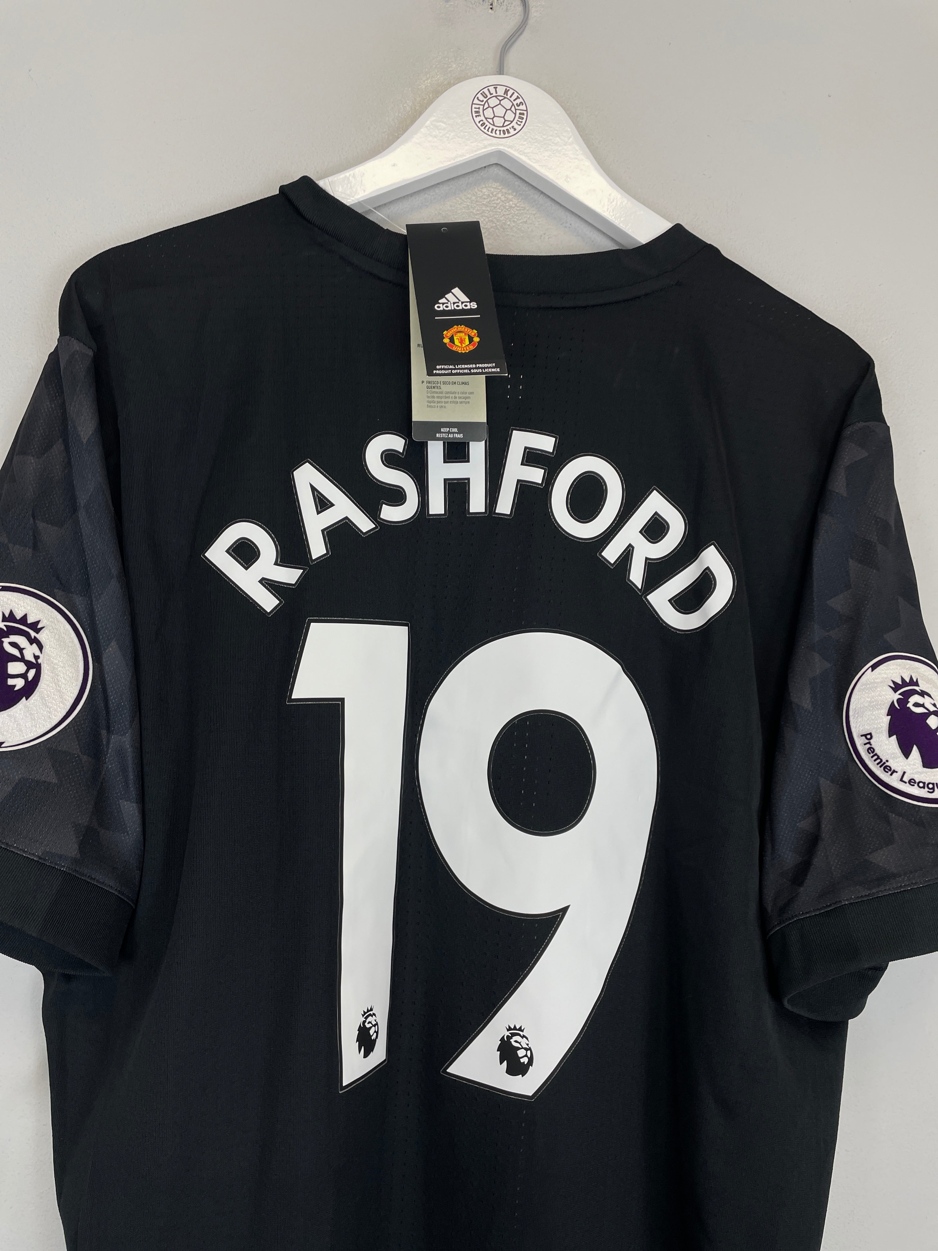 Shop 2017/18 MANCHESTER UNITED RASHFORD #19 *BNWT* AUTHENTIC AWAY SHIRT (XXL) ADIDAS, classic football shirts, vintage football shirts & retro soccer jerseys at Cult Kits