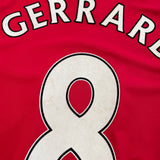 2008/10 Liverpool Gerrard #8 Home Shirt (S) Adidas