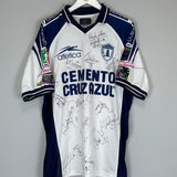 1999/00 PACHUCA #19 *SQUAD SIGNED* AWAY SHIRT (XL) ATLETICA