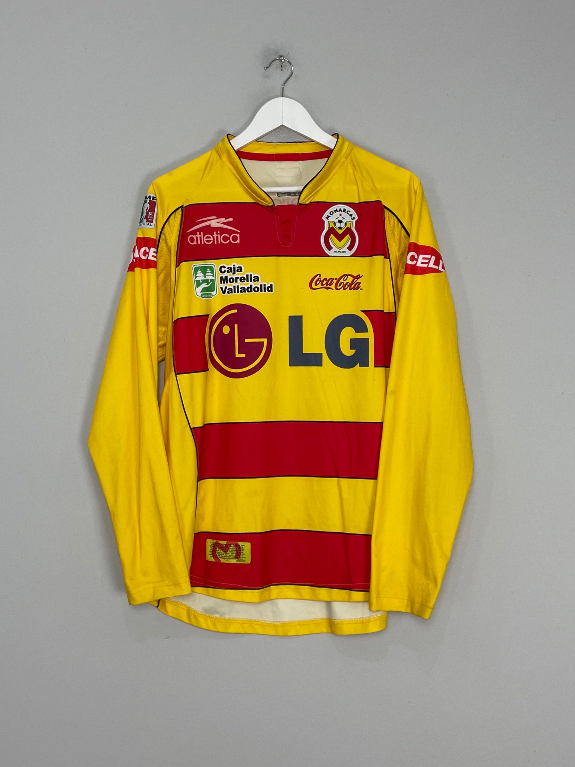 Shop 2006/07 MONARCAS MORELIA HOME SHIRT (XL) ATLETICA, classic football shirts, vintage football shirts & retro soccer jerseys at Cult Kits