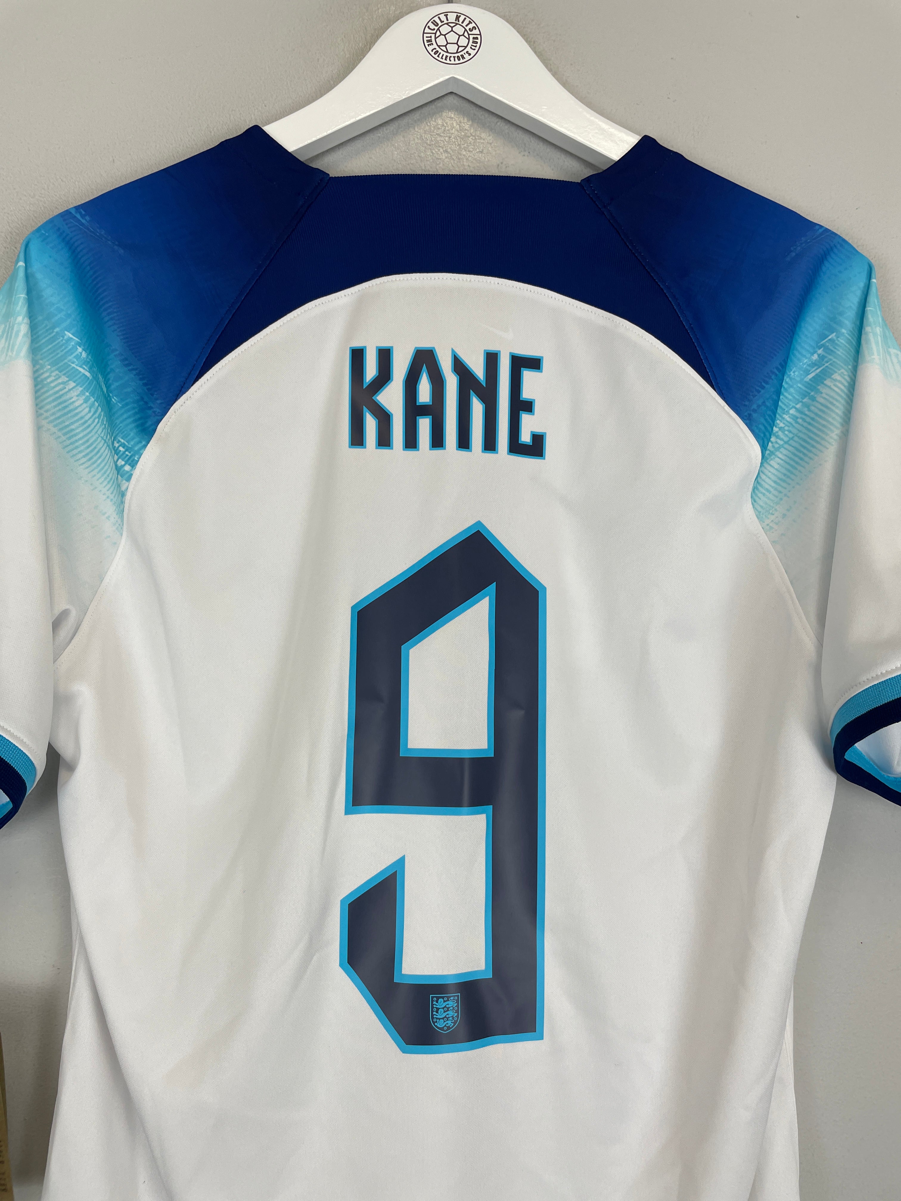 Shop 2022/23 ENGLAND KANE #9 *BNWT* HOME SHIRT (M) NIKE, classic football shirts, vintage football shirts & retro soccer jerseys at Cult Kits