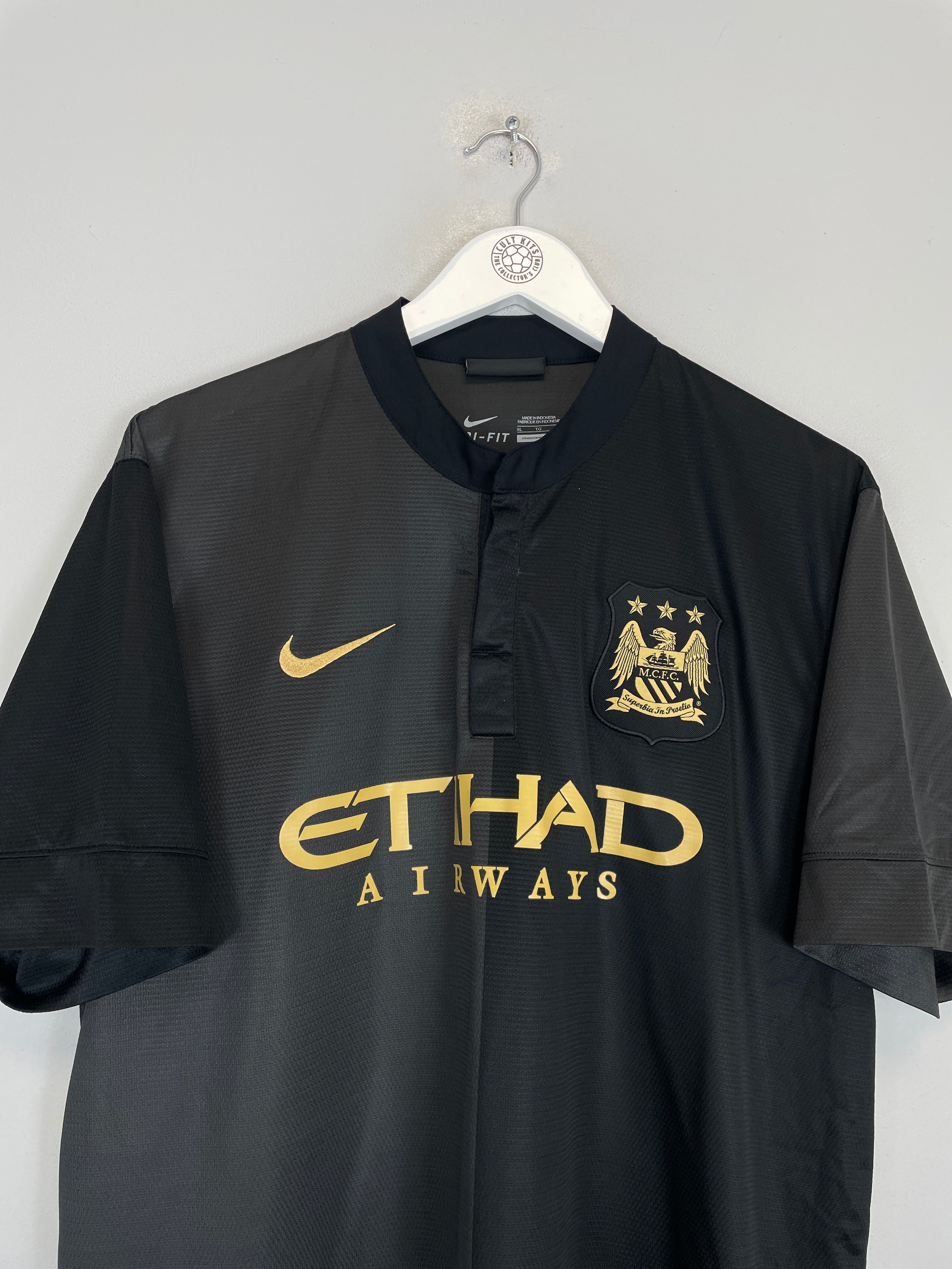 Shop 2013/14 MANCHESTER CITY KUN AGUERO #16 AWAY SHIRT (XL) NIKE, classic football shirts, vintage football shirts & retro soccer jerseys at Cult Kits