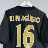 Shop 2013/14 MANCHESTER CITY KUN AGUERO #16 AWAY SHIRT (XL) NIKE, classic football shirts, vintage football shirts & retro soccer jerseys at Cult Kits