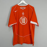 Shop 2004/06 NETHERLANDS V.NISTELROOY #10 HOME SHIRT (XL) NIKE, classic football shirts, vintage football shirts & retro soccer jerseys at Cult Kits