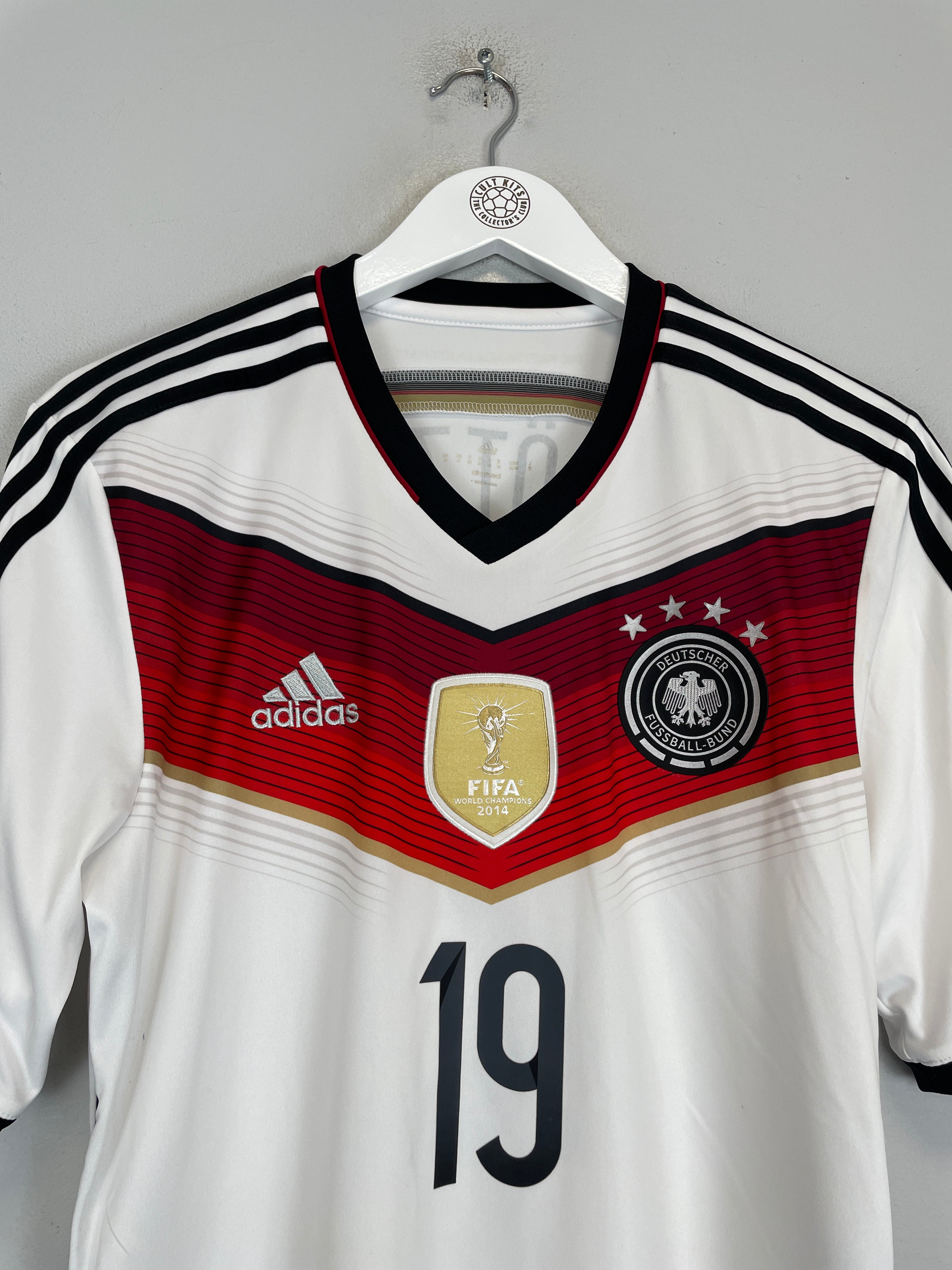 Shop 2014/15 GERMANY GOTZE #19 HOME SHIRT (M) ADIDAS, classic football shirts, vintage football shirts & retro soccer jerseys at Cult Kits