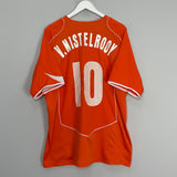 Shop 2004/06 NETHERLANDS V.NISTELROOY #10 HOME SHIRT (XL) NIKE, classic football shirts, vintage football shirts & retro soccer jerseys at Cult Kits