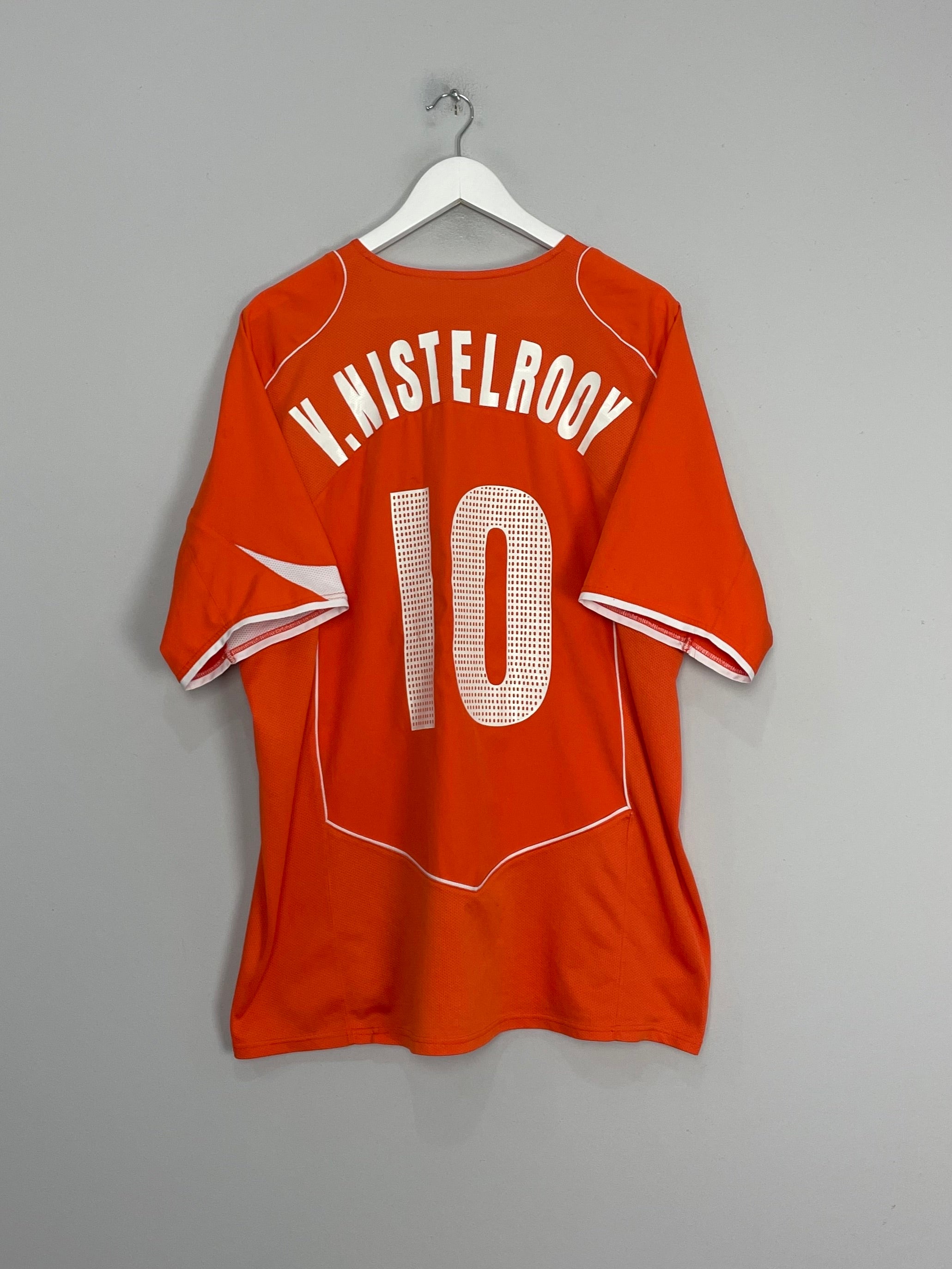 Shop 2004/06 NETHERLANDS V.NISTELROOY #10 HOME SHIRT (XL) NIKE, classic football shirts, vintage football shirts & retro soccer jerseys at Cult Kits