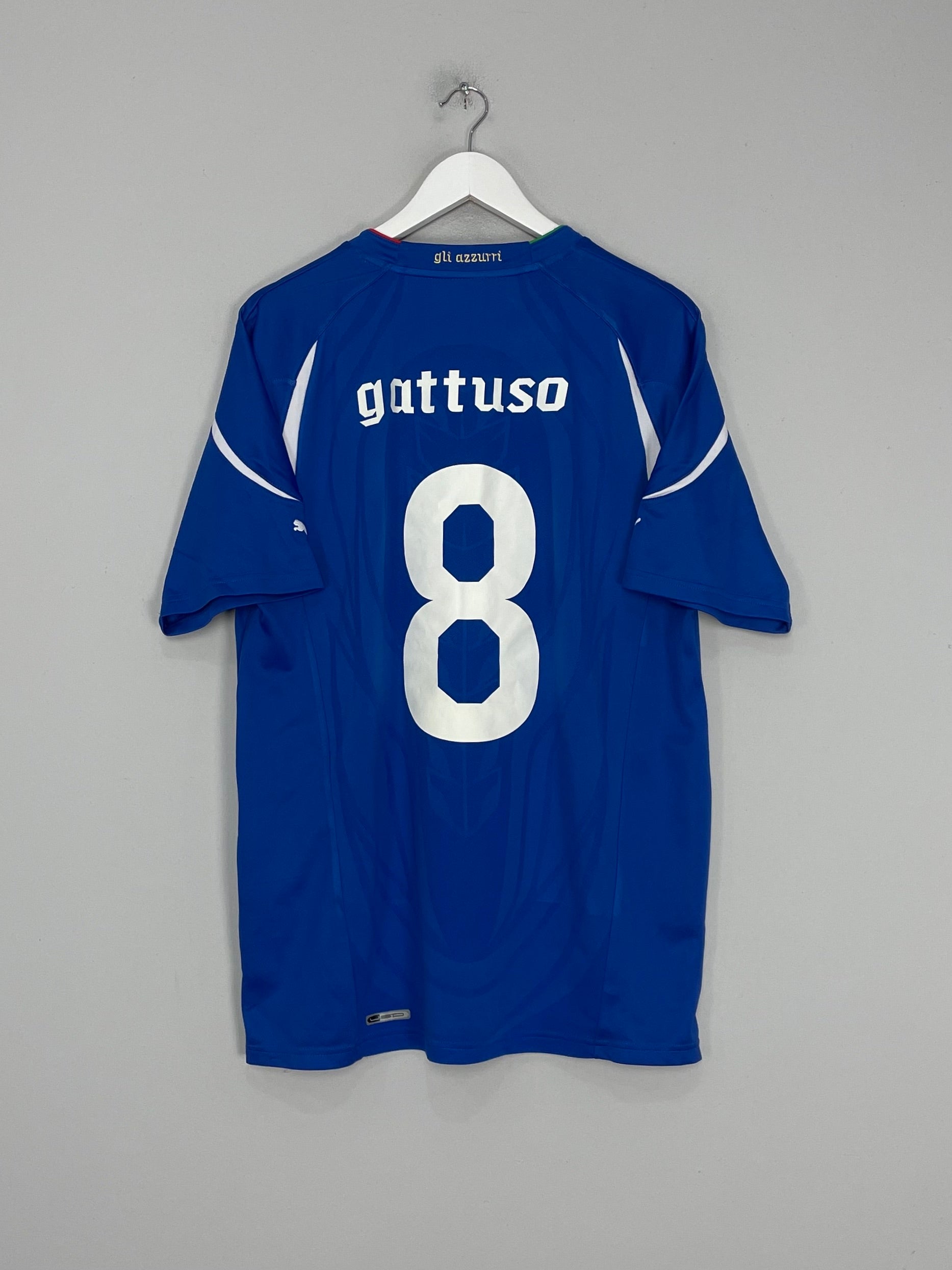 Shop 2010/11 ITALY GATTUSO #8 HOME SHIRT (XL) PUMA, classic football shirts, vintage football shirts & retro soccer jerseys at Cult Kits