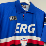 1992/94 SAMPDORIA HOME SHIRT (M) ASICS