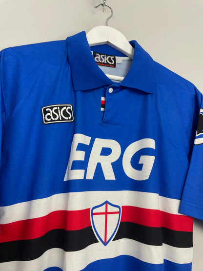 1992/94 SAMPDORIA HOME SHIRT (M) ASICS