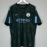 2017/18 MANCHESTER CITY KUN AGUERO #10 THIRD SHIRT (XL) NIKE