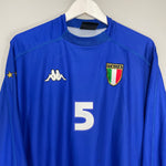Shop 1998/99 ITALY #5 L/S HOME SHIRT (XXXL) KAPPA, classic football shirts, vintage football shirts & retro soccer jerseys at Cult Kits
