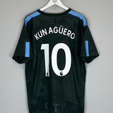 2017/18 MANCHESTER CITY KUN AGUERO #10 THIRD SHIRT (XL) NIKE