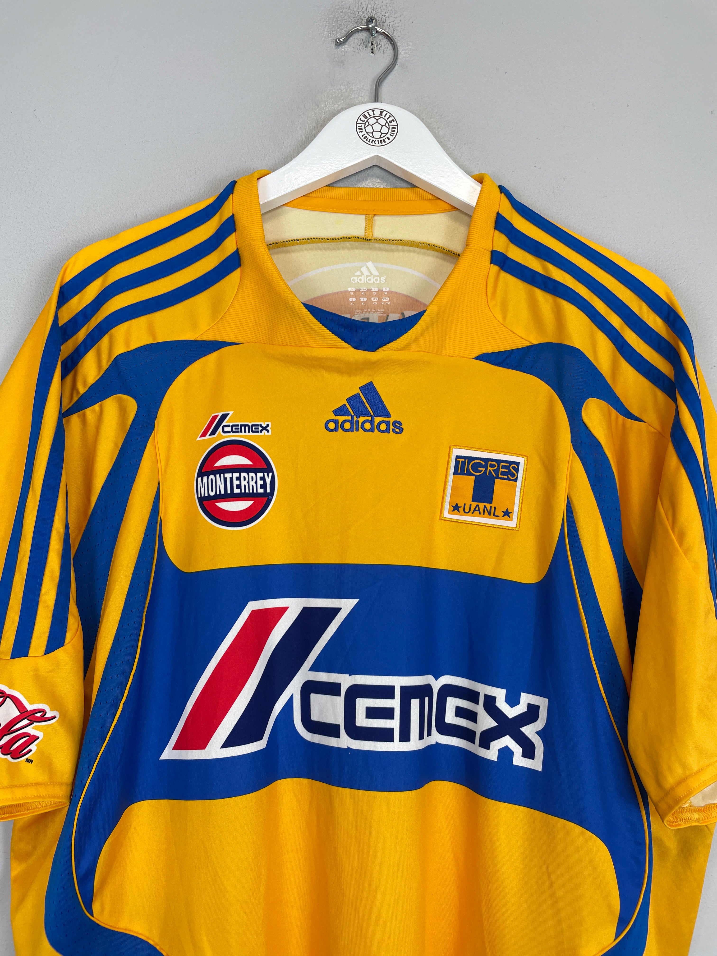Shop 2007/08 TIGRES HOME SHIRT (XL) ADIDAS, classic football shirts, vintage football shirts & retro soccer jerseys at Cult Kits