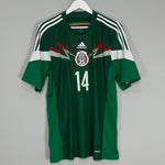 Shop 2014/15 MEXICO J.HERNANDEZ #14 HOME SHIRT (L) ADIDAS, classic football shirts, vintage football shirts & retro soccer jerseys at Cult Kits