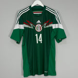 Shop 2014/15 MEXICO J.HERNANDEZ #14 HOME SHIRT (L) ADIDAS, classic football shirts, vintage football shirts & retro soccer jerseys at Cult Kits