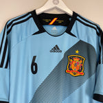 Shop 2012/13 SPAIN A.INIESTA #6 AWAY SHIRT (XXL) ADIDAS, classic football shirts, vintage football shirts & retro soccer jerseys at Cult Kits